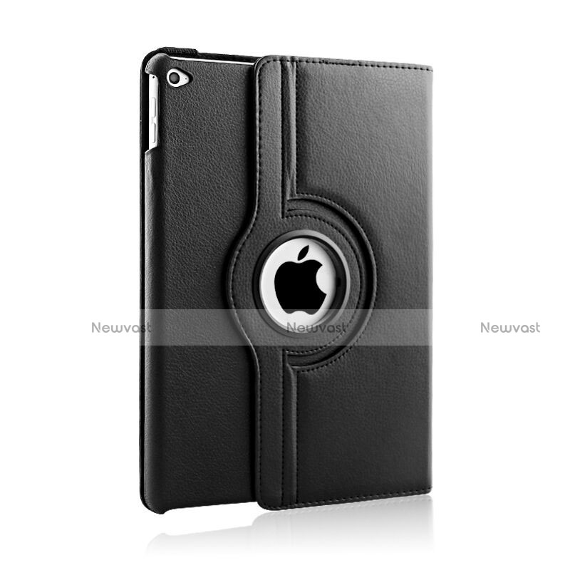 Rotating Stands Flip Leather Case for Apple iPad Air 2 Black