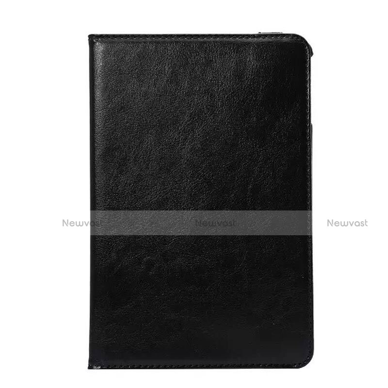 Rotating Stands Flip Leather Case for Apple iPad Mini 4 Black