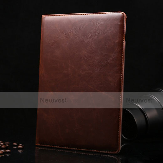 Rotating Stands Flip Leather Case for Apple iPad Mini 4 Brown