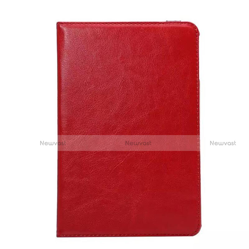 Rotating Stands Flip Leather Case for Apple iPad Mini 4 Red