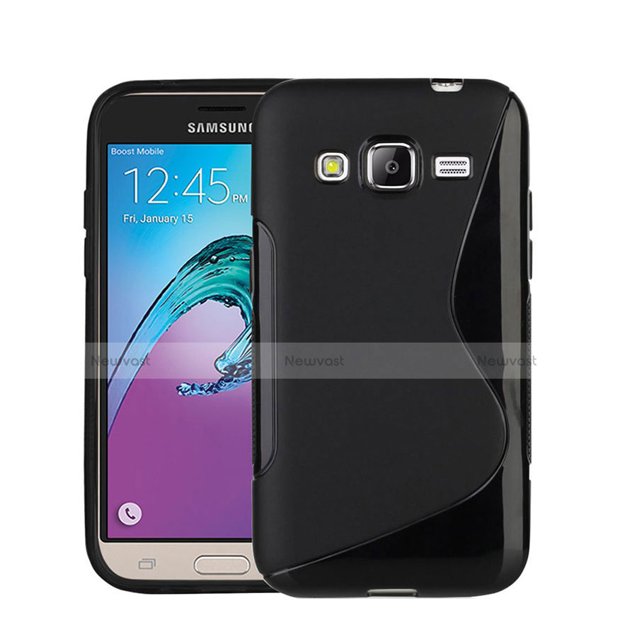 S-Line Gel Soft Case for Samsung Galaxy Amp Prime J320P J320M Black