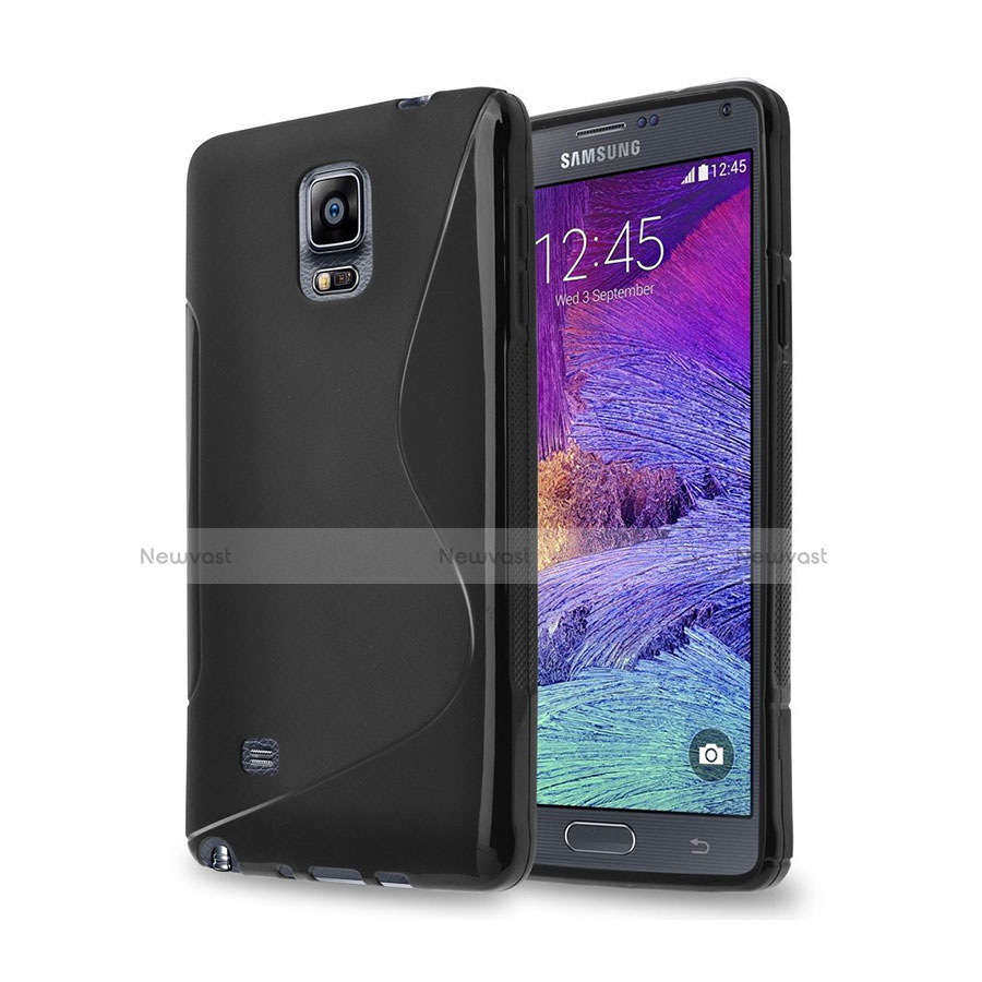 S-Line Gel Soft Case for Samsung Galaxy Note 4 SM-N910F Black