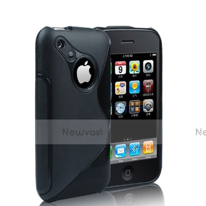 S-Line Silicone Gel Soft Case for Apple iPhone 3G 3GS Black