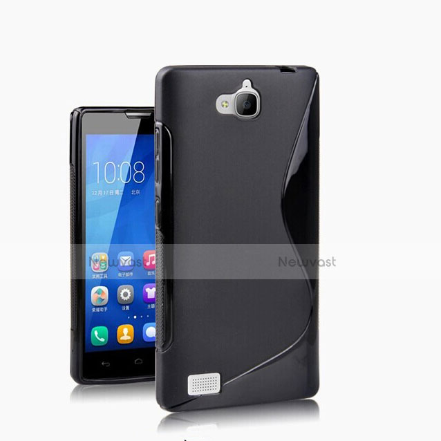 S-Line TPU Soft Cover for Huawei Honor 3C Black