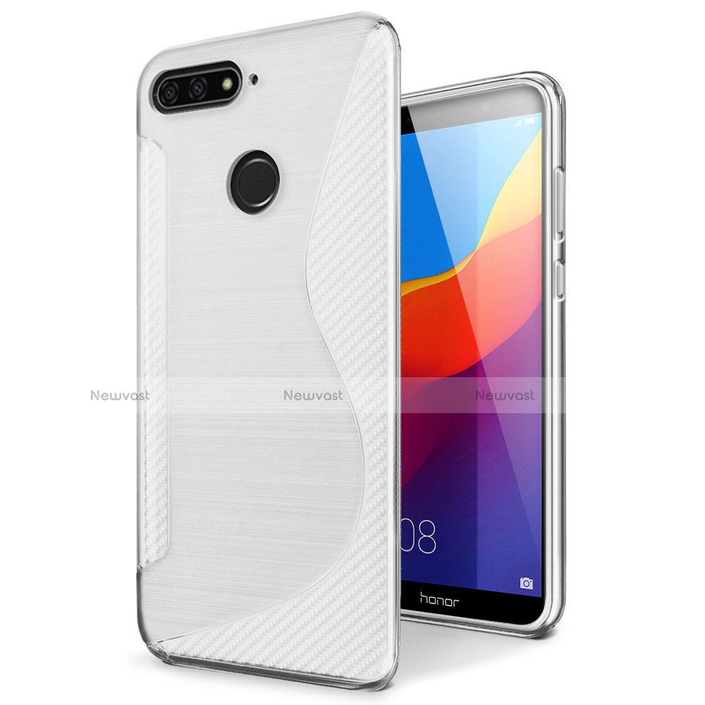S-Line Transparent Gel Soft Case Cover for Huawei Y6 (2018)