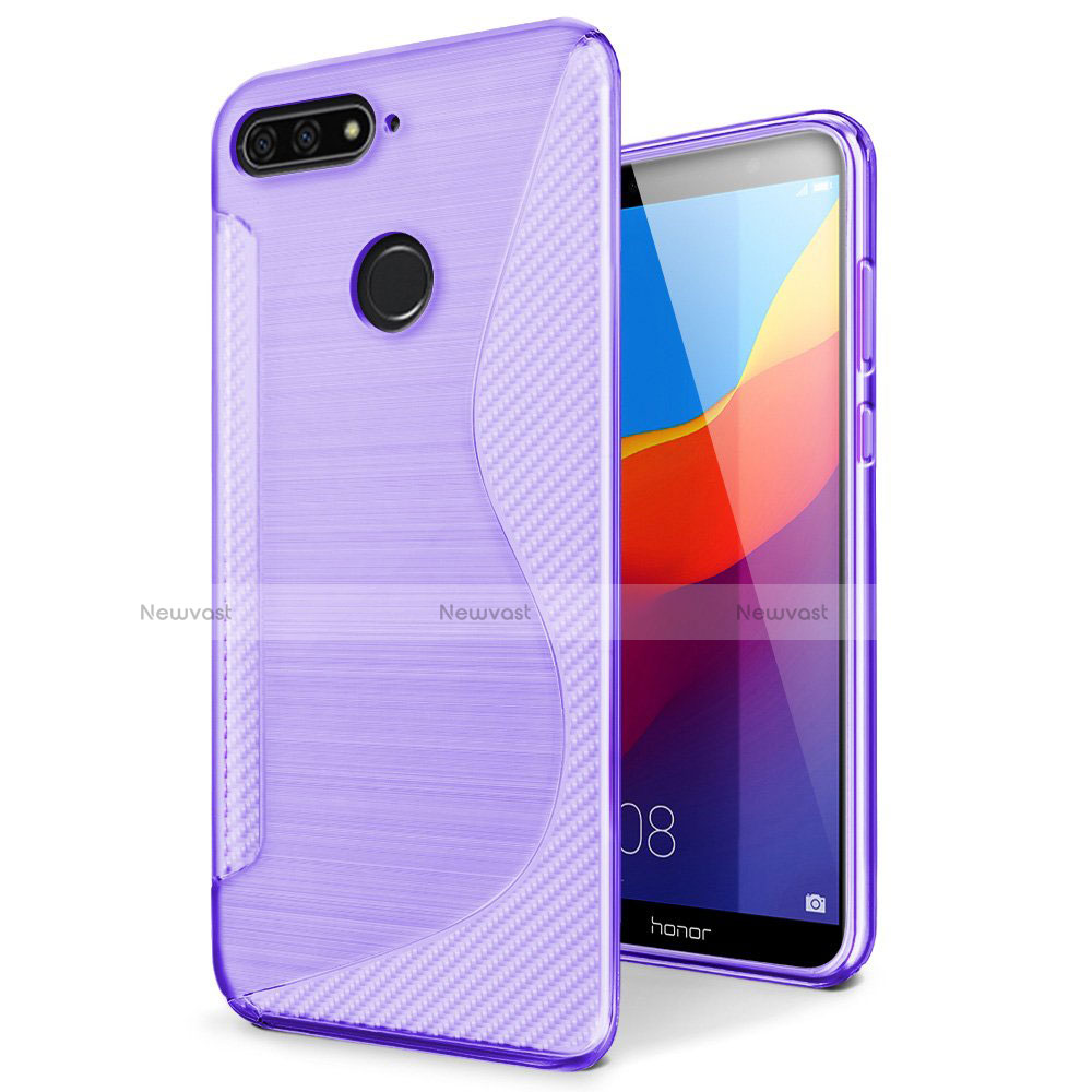 S-Line Transparent Gel Soft Case Cover for Huawei Y6 Prime (2018)