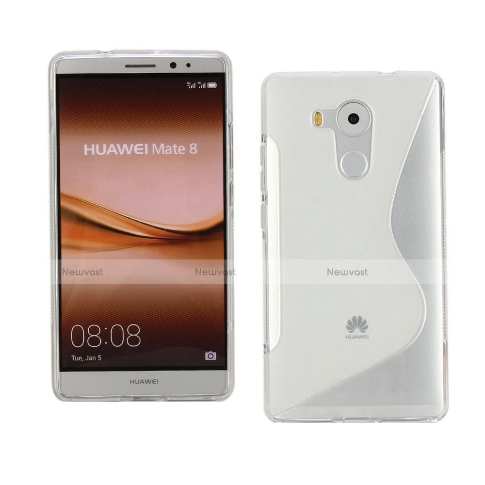 S-Line Transparent Gel Soft Case for Huawei Mate 8 White