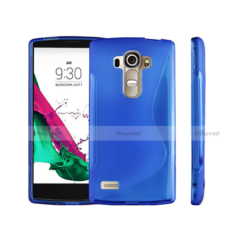 S-Line Transparent Gel Soft Case for LG G4 Beat Blue