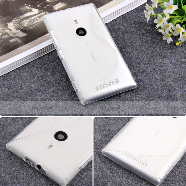 S-Line Transparent Gel Soft Case for Nokia Lumia 925 White