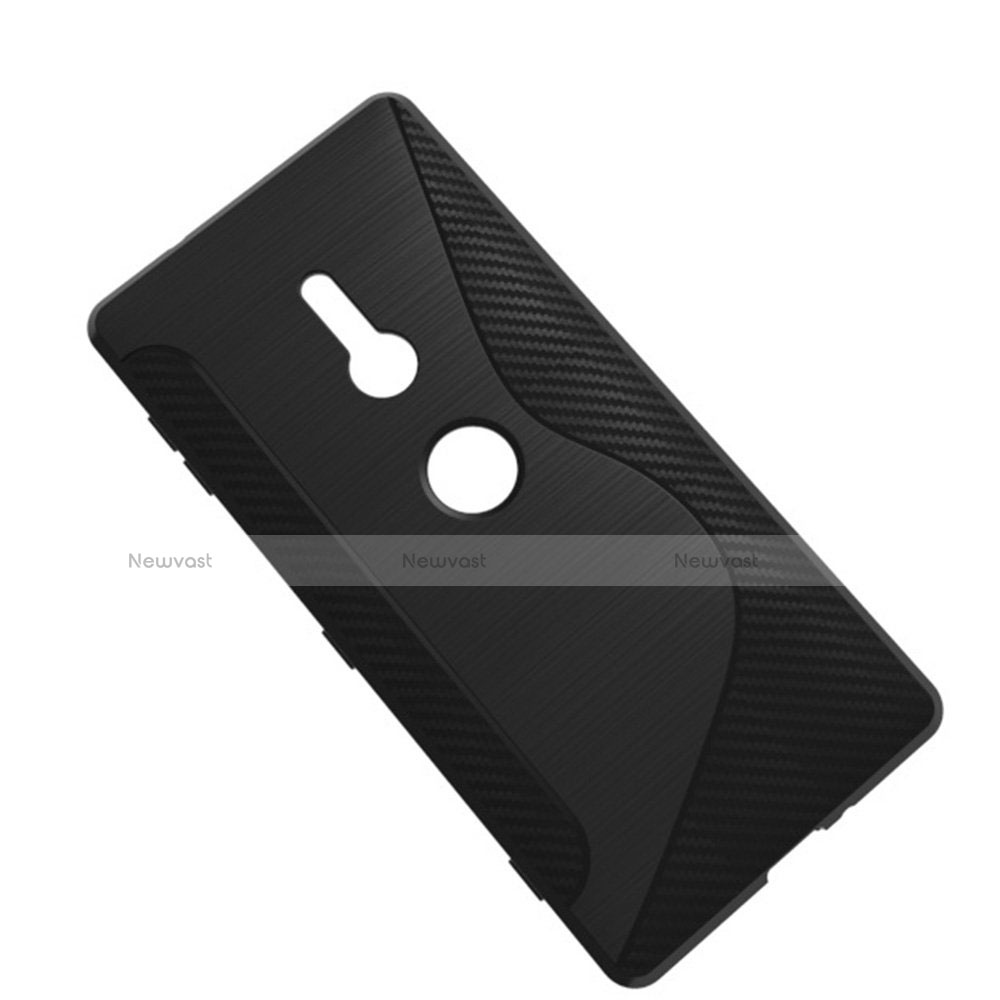 S-Line Transparent Gel Soft Case for Sony Xperia XZ2 Black