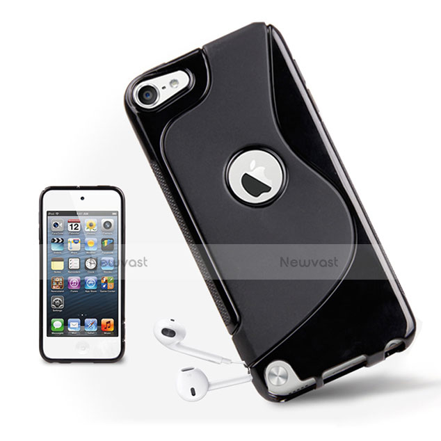 S-Line Transparent TPU Soft Cover for Apple iPod Touch 5 Black