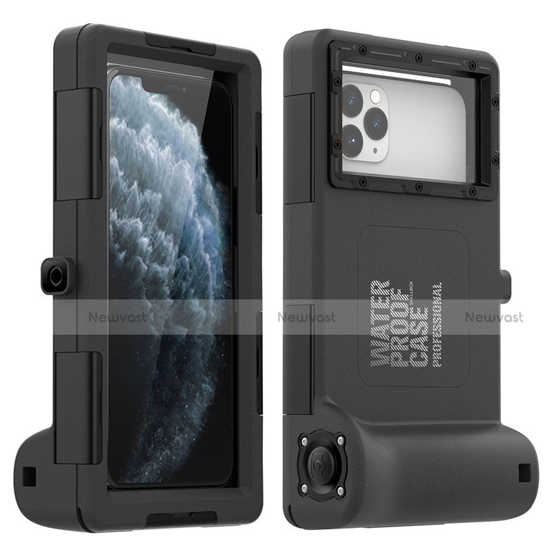 Silicone and Plastic Waterproof Case 360 Degrees Underwater Shell Cover for Apple iPhone 11 Pro