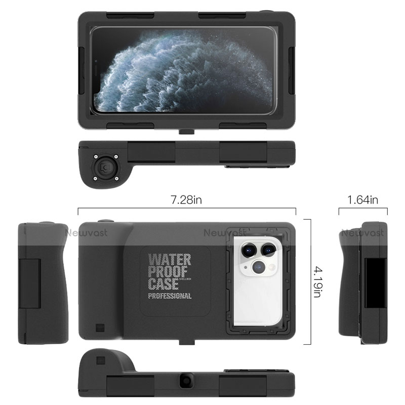 Silicone and Plastic Waterproof Case 360 Degrees Underwater Shell Cover for Samsung Galaxy Note 10 Plus