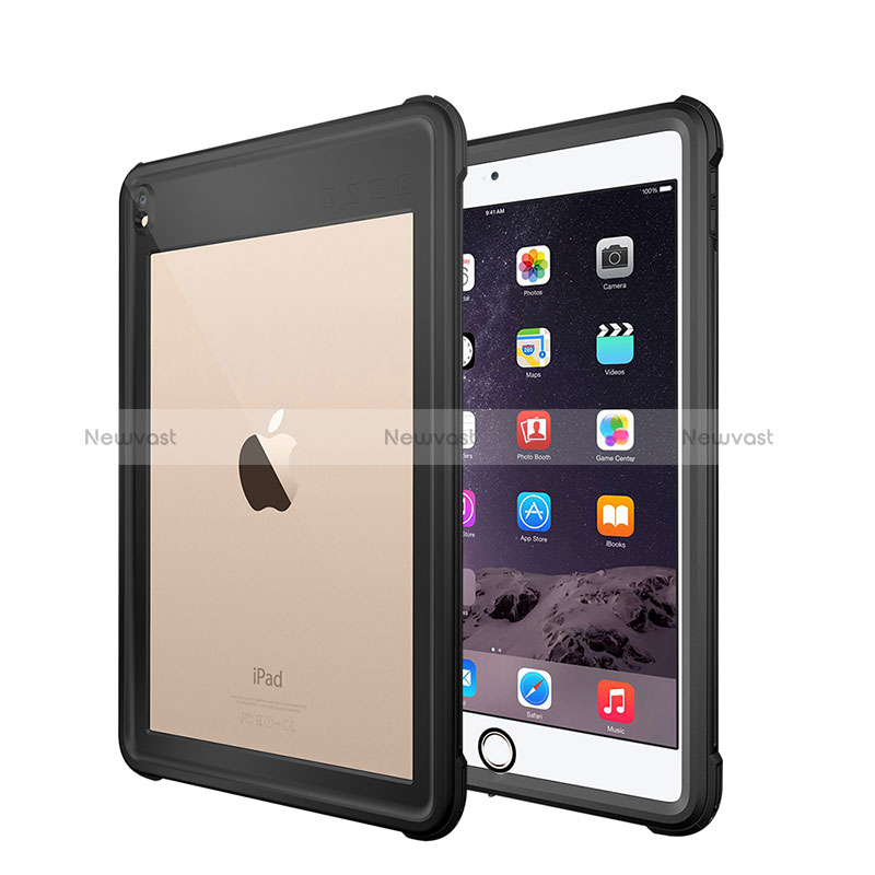 Silicone and Plastic Waterproof Cover Case 360 Degrees Underwater Shell for Apple iPad Air 3 Black