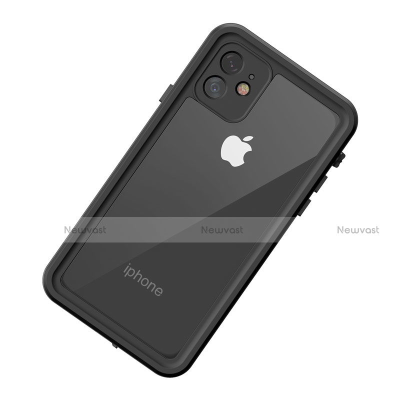 Silicone and Plastic Waterproof Cover Case 360 Degrees Underwater Shell for Apple iPhone 11 Black