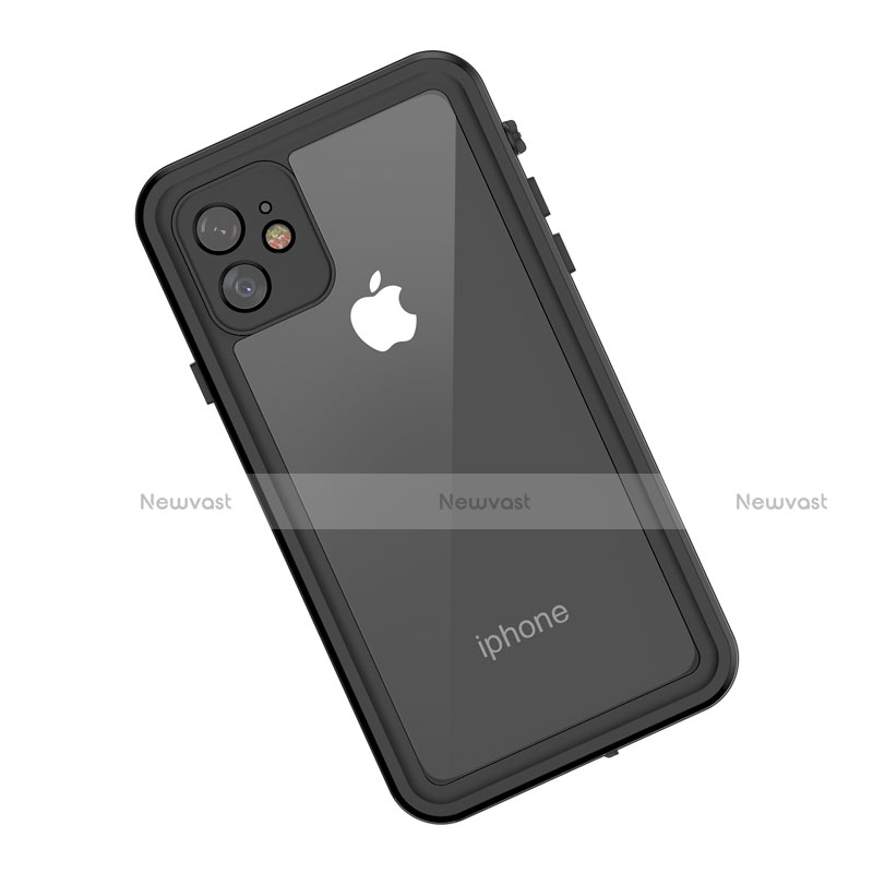 Silicone and Plastic Waterproof Cover Case 360 Degrees Underwater Shell for Apple iPhone 11 Black