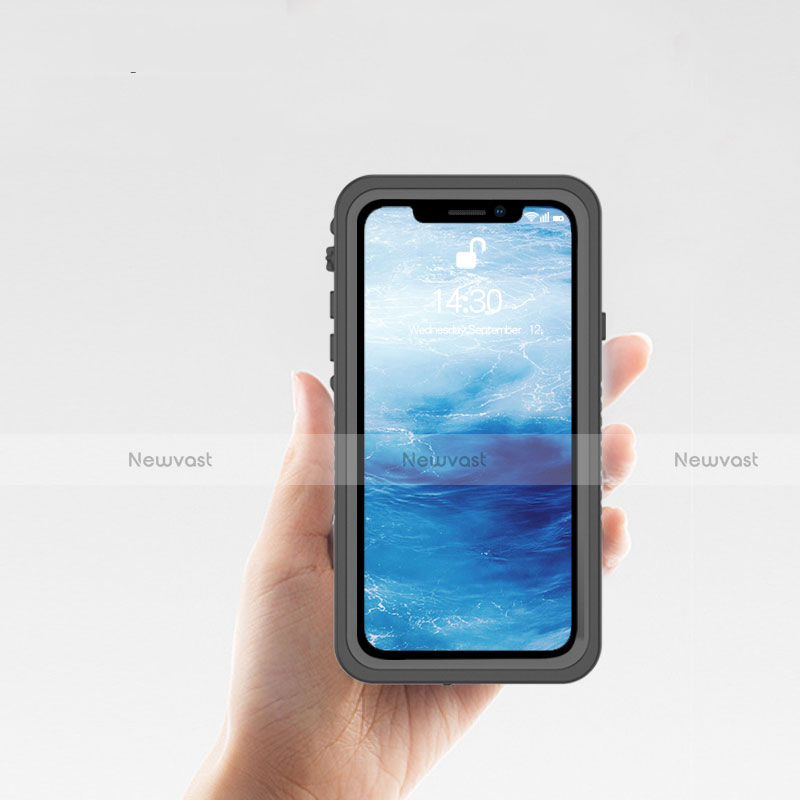 Silicone and Plastic Waterproof Cover Case 360 Degrees Underwater Shell for Apple iPhone XR Black