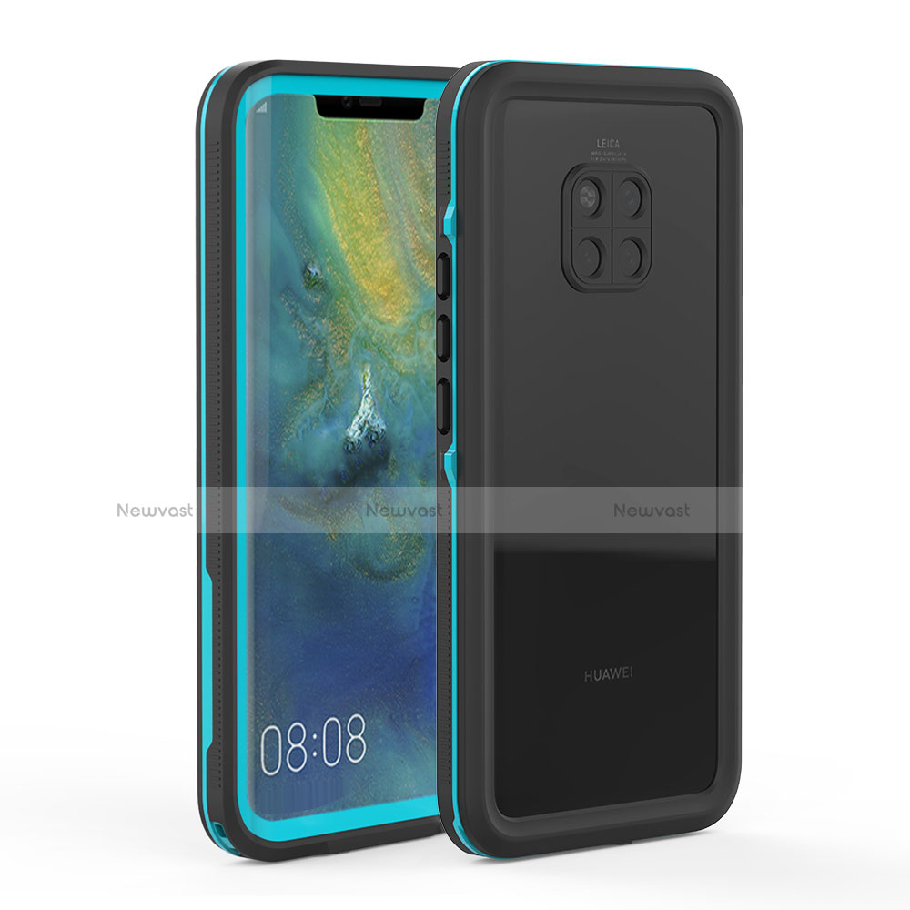 Silicone and Plastic Waterproof Cover Case 360 Degrees Underwater Shell for Huawei Mate 20 Pro