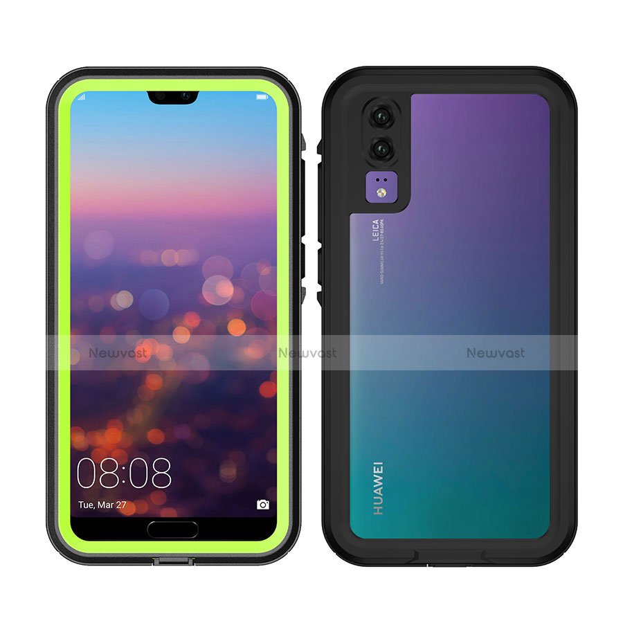 Silicone and Plastic Waterproof Cover Case 360 Degrees Underwater Shell for Huawei P20