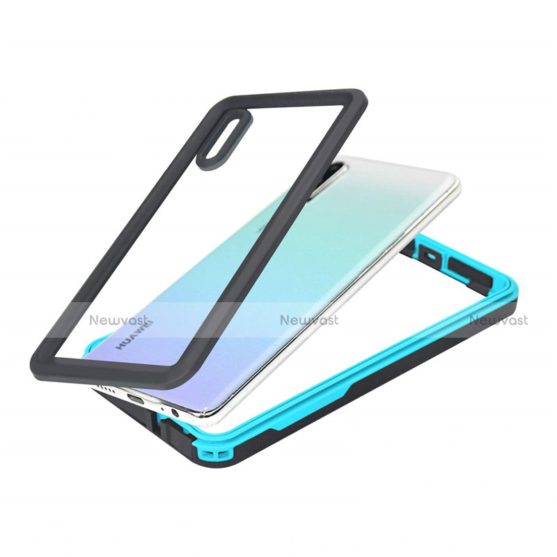 Silicone and Plastic Waterproof Cover Case 360 Degrees Underwater Shell T01 for Huawei P30