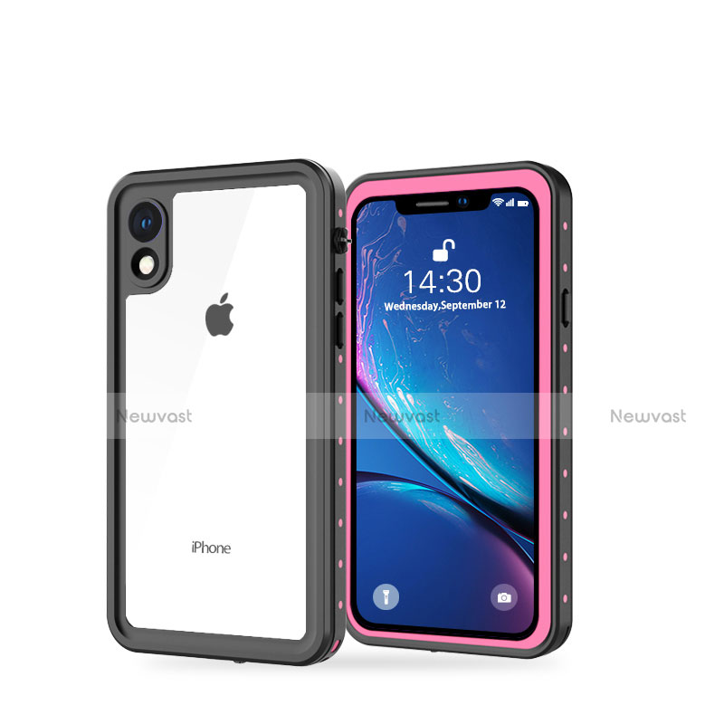 Silicone and Plastic Waterproof Cover Case 360 Degrees Underwater Shell W01 for Apple iPhone XR