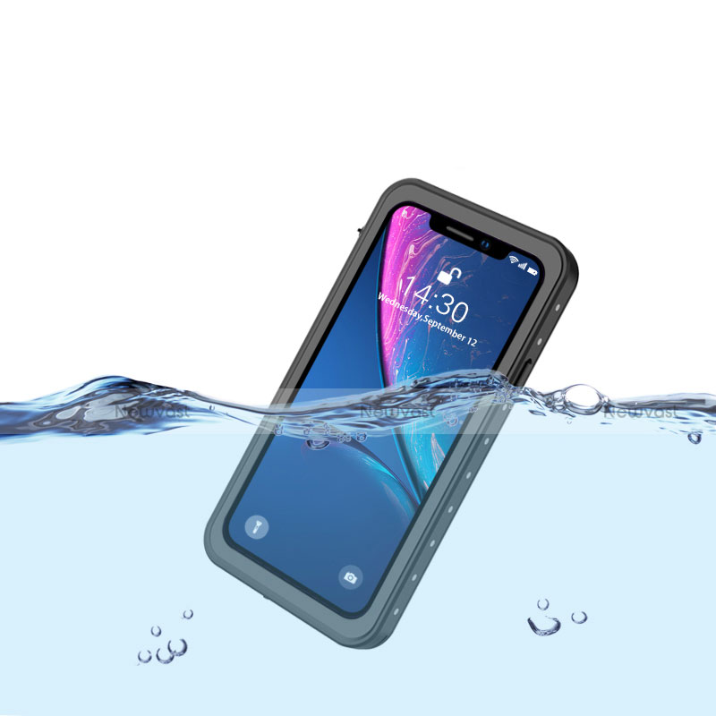 Silicone and Plastic Waterproof Cover Case 360 Degrees Underwater Shell W01 for Apple iPhone XR