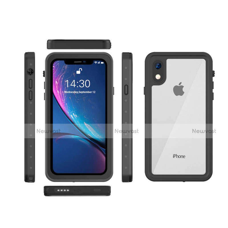 Silicone and Plastic Waterproof Cover Case 360 Degrees Underwater Shell W01 for Apple iPhone XR