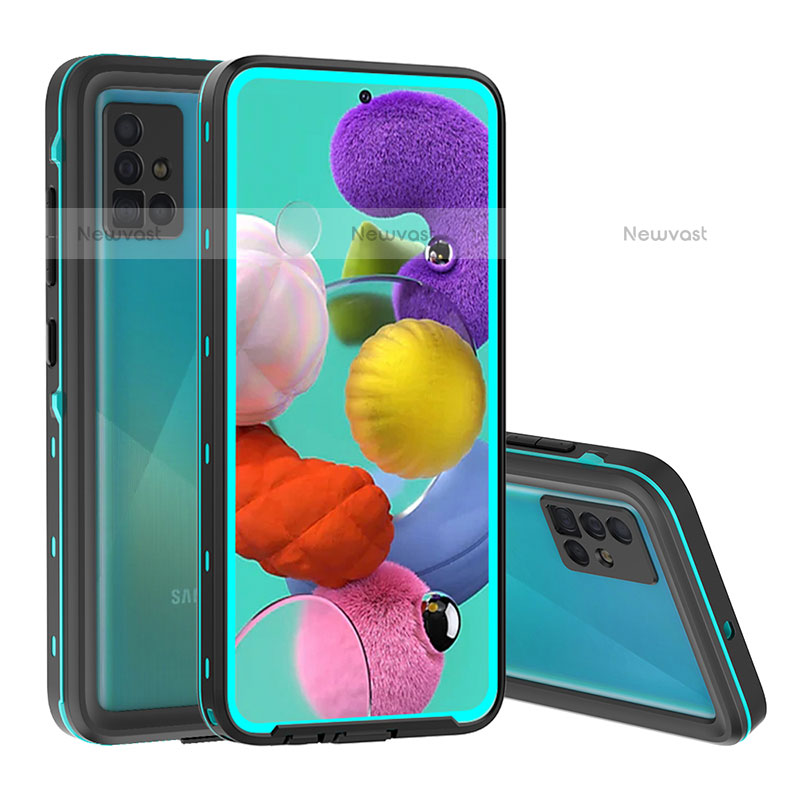 Silicone and Plastic Waterproof Cover Case 360 Degrees Underwater Shell W02 for Samsung Galaxy A51 4G