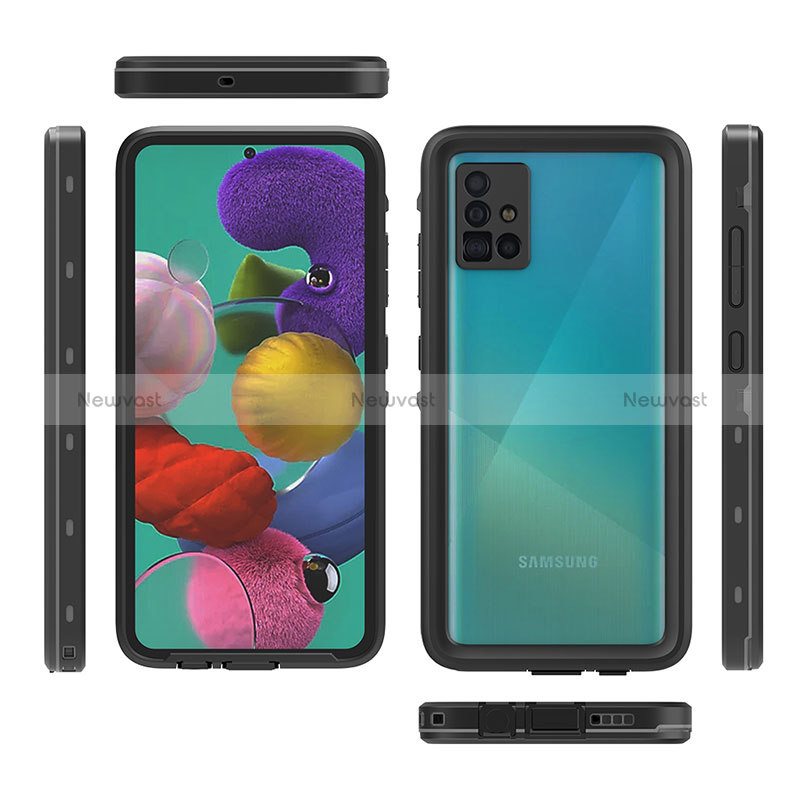 Silicone and Plastic Waterproof Cover Case 360 Degrees Underwater Shell W02 for Samsung Galaxy A51 5G