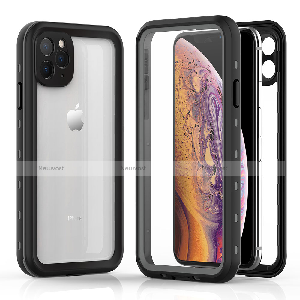 Silicone and Plastic Waterproof Cover Case 360 Degrees Underwater Shell W04 for Apple iPhone 11 Pro Max