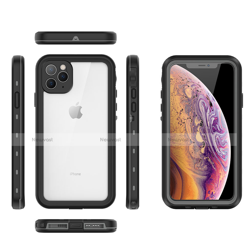 Silicone and Plastic Waterproof Cover Case 360 Degrees Underwater Shell W04 for Apple iPhone 11 Pro Max