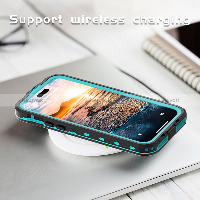Silicone and Plastic Waterproof Cover Case 360 Degrees Underwater Shell with Mag-Safe Magnetic for Apple iPhone 13