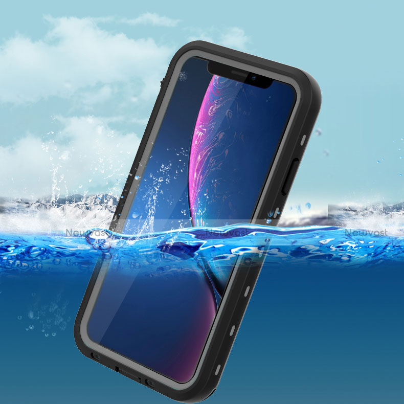 Silicone and Plastic Waterproof Cover Case 360 Degrees Underwater Shell with Stand for Apple iPhone 11