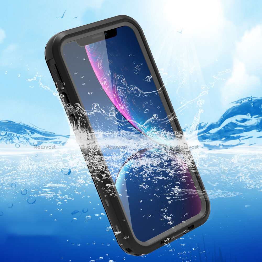 Silicone and Plastic Waterproof Cover Case 360 Degrees Underwater Shell with Stand for Apple iPhone 11 Pro Max