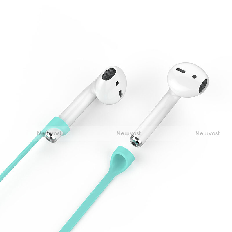 Silicone Anti-lost Strap Wire Cable Connector C03 for Apple AirPods Green