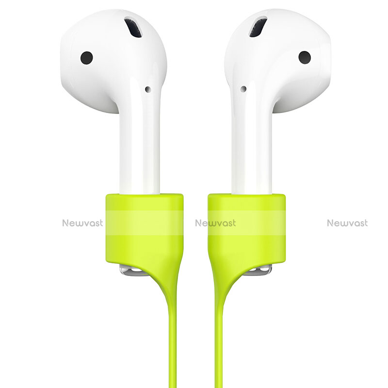 Silicone Anti-lost Strap Wire Cable Connector for Apple AirPods Green