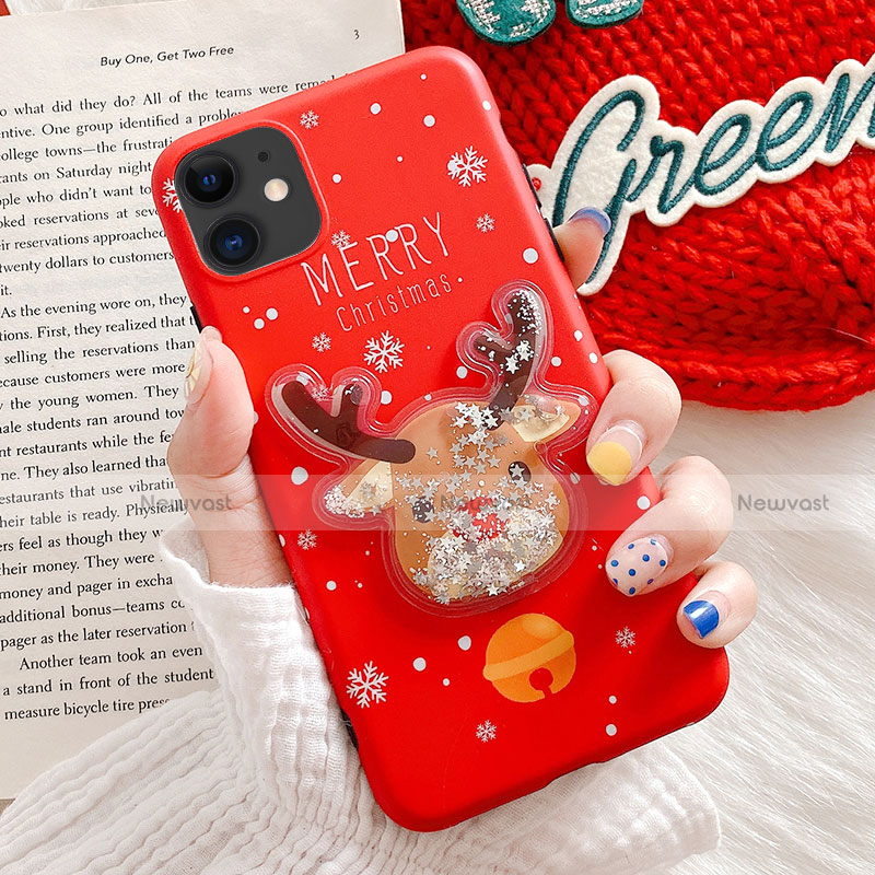 Silicone Candy Rubber Gel Christmas Pattern Soft Case Cover C01 for Apple iPhone 11