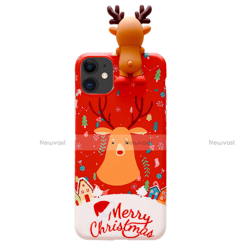 Silicone Candy Rubber Gel Christmas Pattern Soft Case Cover C03 for Apple iPhone 11