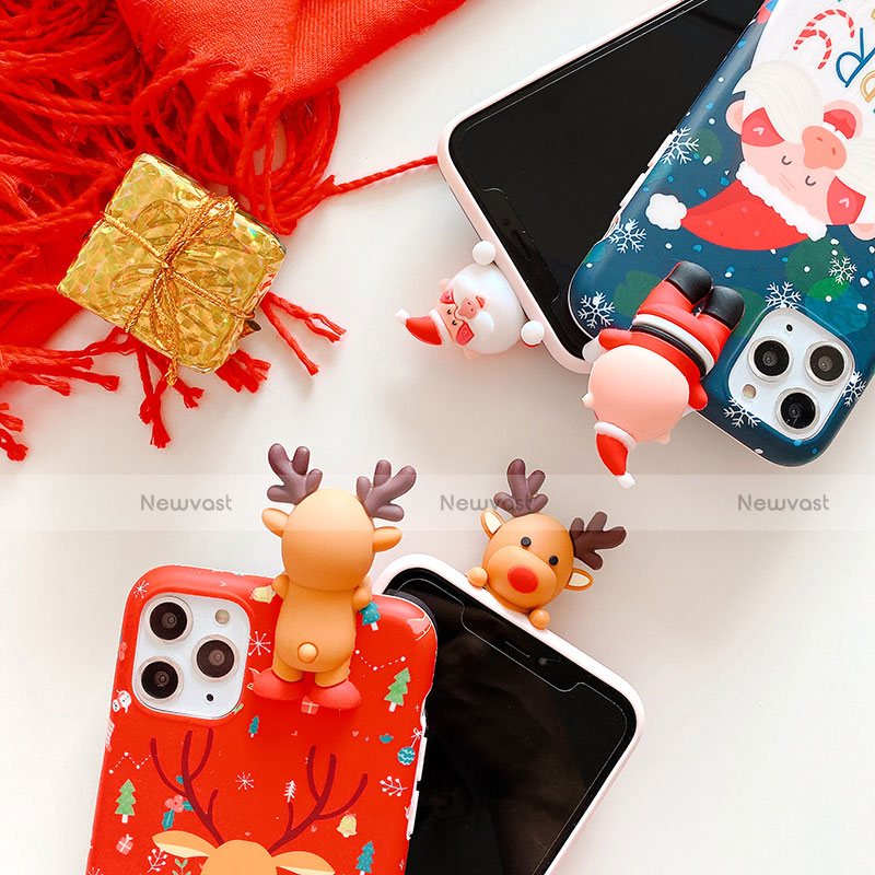 Silicone Candy Rubber Gel Christmas Pattern Soft Case Cover C03 for Apple iPhone 11 Pro