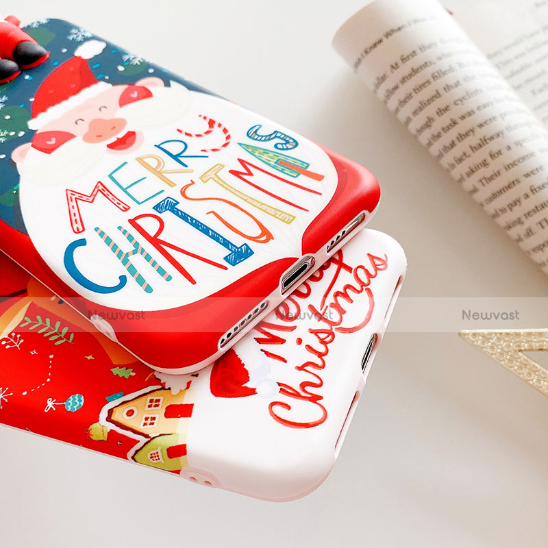 Silicone Candy Rubber Gel Christmas Pattern Soft Case Cover C03 for Apple iPhone 11 Pro