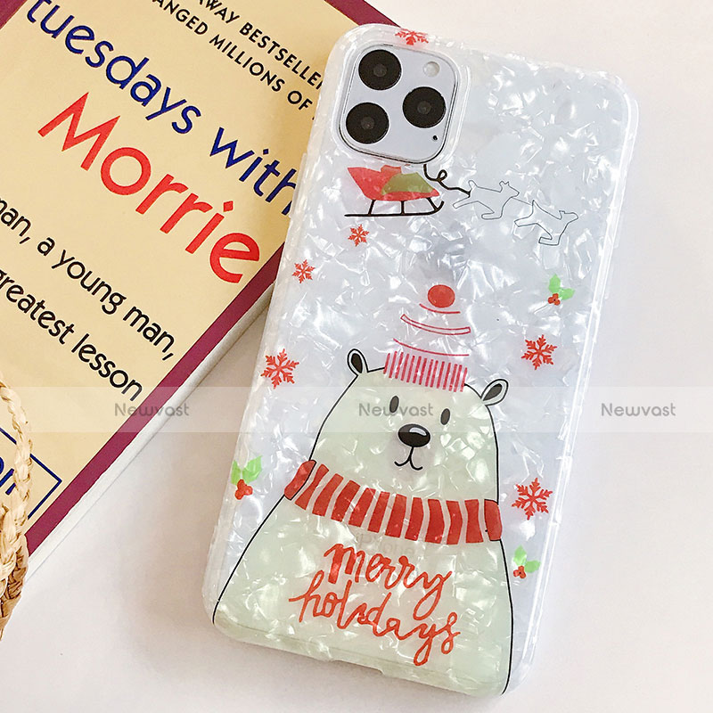 Silicone Candy Rubber Gel Christmas Pattern Soft Case Cover for Apple iPhone 11 Pro Max