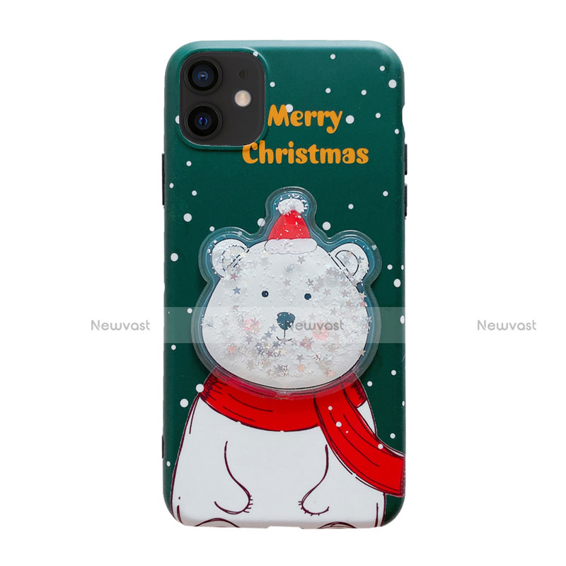 Silicone Candy Rubber Gel Christmas Pattern Soft Case Cover for Apple iPhone 12 Mini