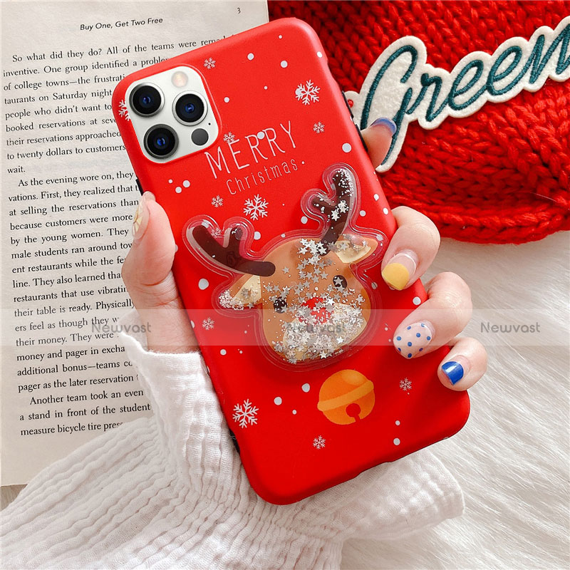 Silicone Candy Rubber Gel Christmas Pattern Soft Case Cover for Apple iPhone 12 Pro Max