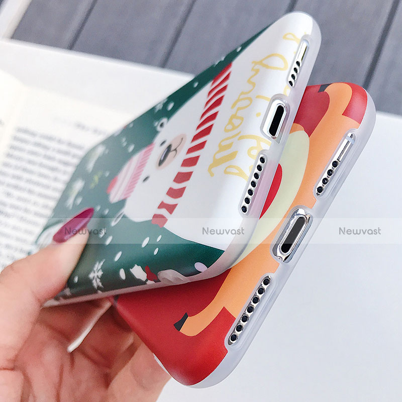 Silicone Candy Rubber Gel Christmas Pattern Soft Case Cover S01 for Apple iPhone 11 Pro Max