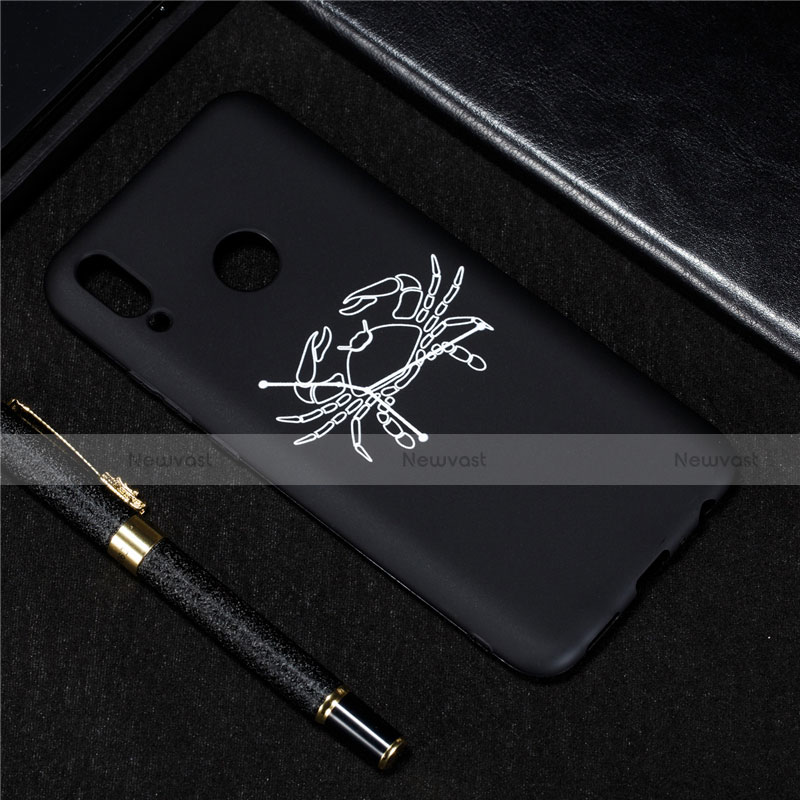 Silicone Candy Rubber Gel Constellation Soft Case Cover S09 for Huawei Enjoy 9 Plus Black