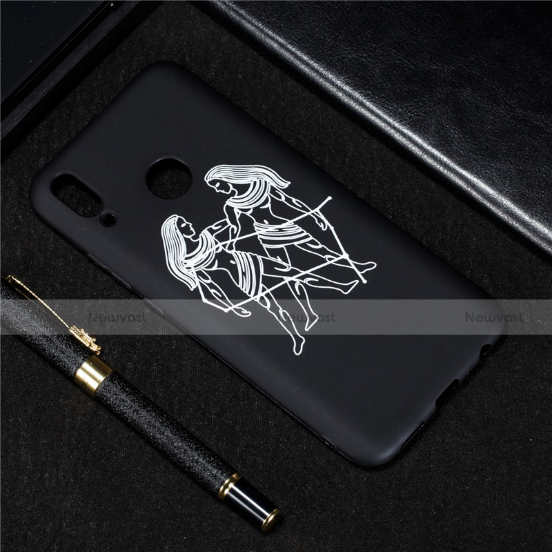Silicone Candy Rubber Gel Constellation Soft Case Cover S10 for Huawei Enjoy 9 Plus Black