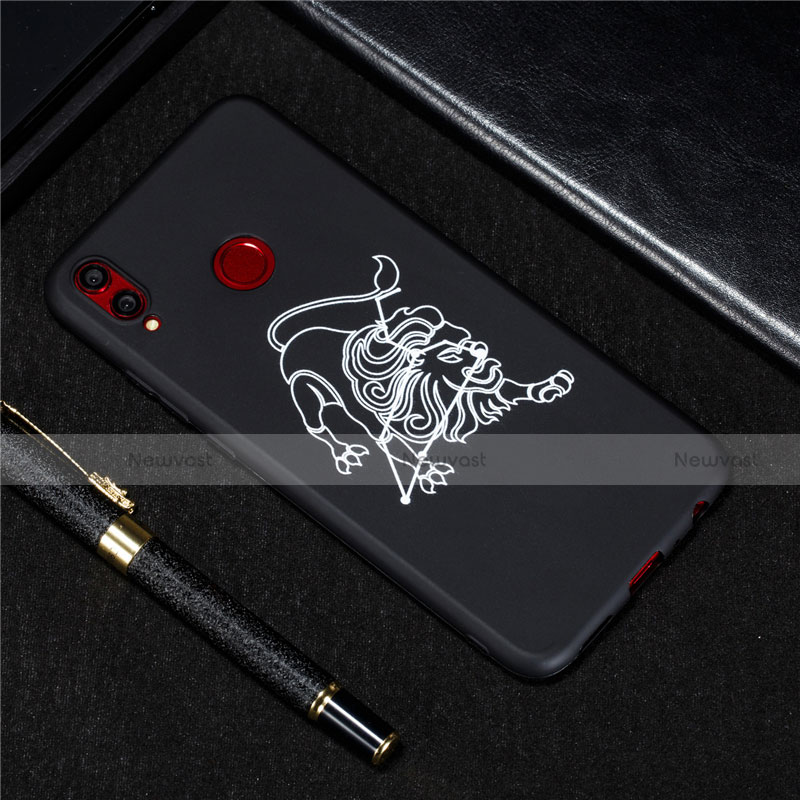 Silicone Candy Rubber Gel Constellation Soft Case Cover S11 for Huawei Honor 8X Black
