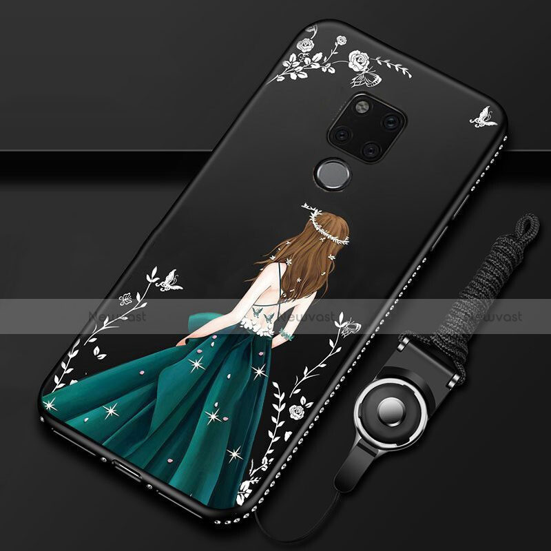 Silicone Candy Rubber Gel Dress Party Girl Soft Case Cover for Huawei Mate 20 X 5G