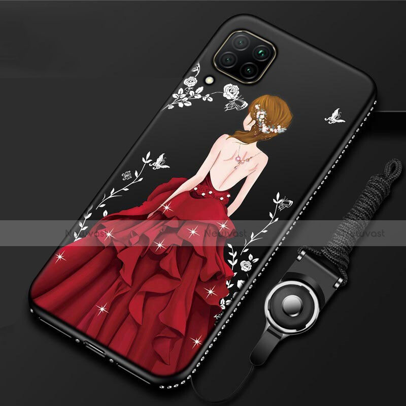 Silicone Candy Rubber Gel Dress Party Girl Soft Case Cover for Huawei Nova 7i