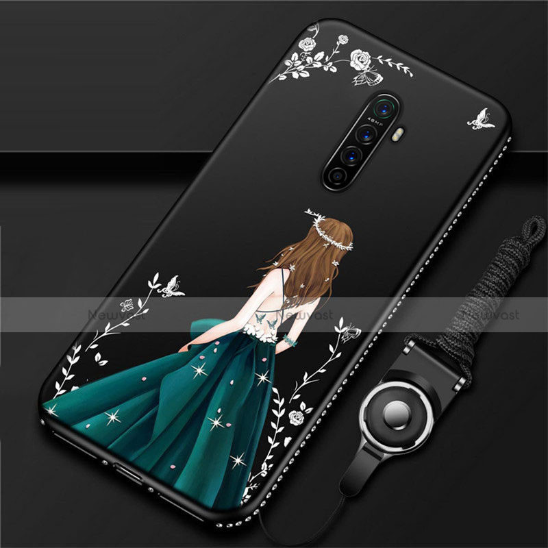 Silicone Candy Rubber Gel Dress Party Girl Soft Case Cover for Realme X2 Pro